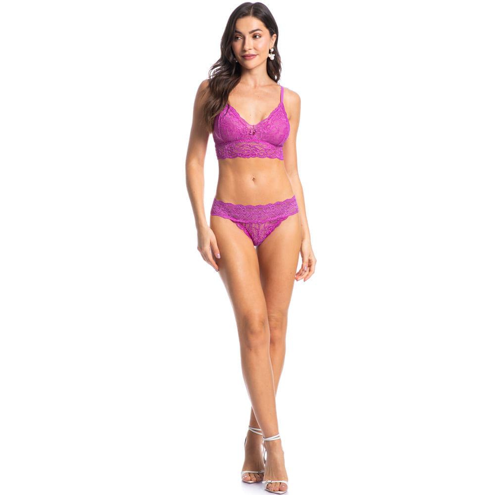 Calcinha Em Renda Fio Colors Manu - Imagem 3 - Mobile