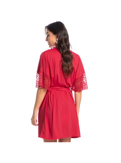 Robe Feminino Curto Com Renda Manu Colors - Imagem 2 - Desktop