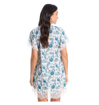 Camisão Curto Com Renda Dora - Imagem 2 - Mobile