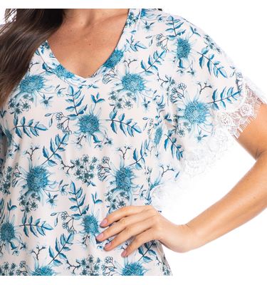 Camisão Curto Com Renda Dora - Imagem 5 - Mobile