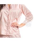 Pijama-Feminino-Longo-Abotoado-Com-Renda-Lari-