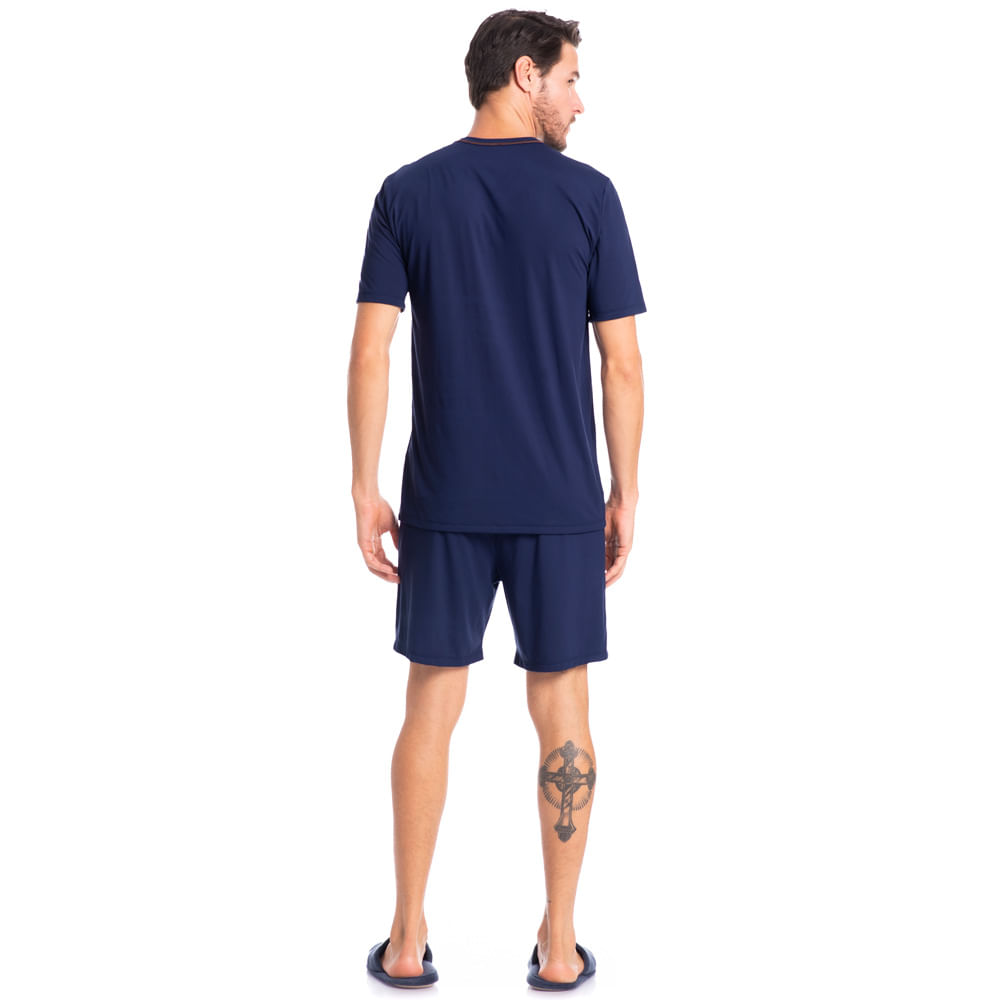 Pijama Masculino Curto Pietro Tombini - Imagem 4 - Mobile