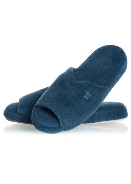 Chinelo Em Atoalhado Dani Aberto Colors Azul-marinho - Imagem 1