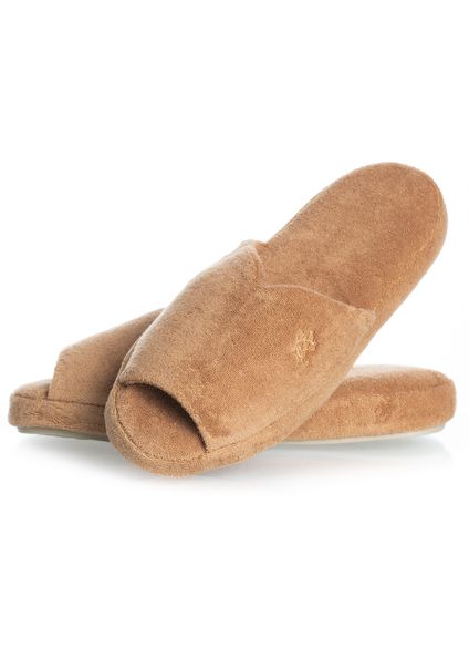 Chinelo Em Atoalhado Dani Aberto Colors Bege - Imagem 1