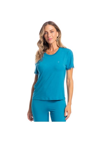 Pijama Feminino Pescador Maria Azul-2 - Imagem 1