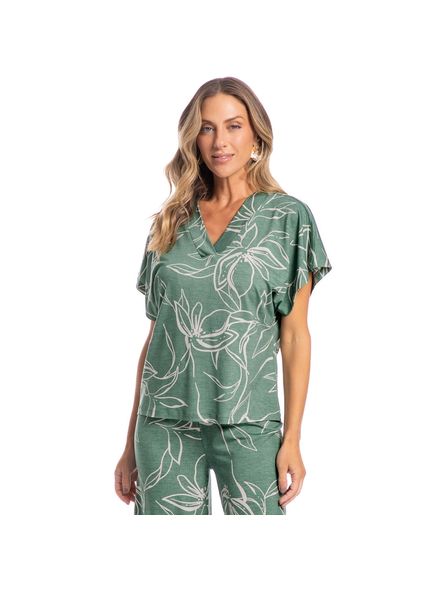 Pijama-Pantacourt-Maiara-Floral-Verde