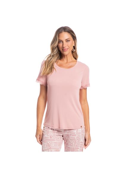 Pijama Feminino Pescador Catarina Rosa-3 - Imagem 1