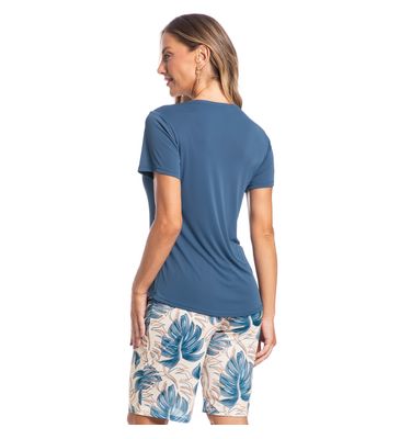Pijama Feminino Bermuda Vera - Imagem 2 - Mobile