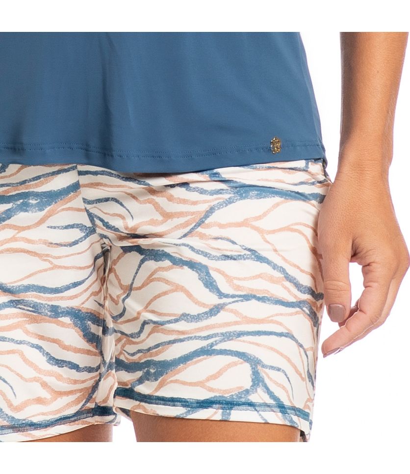 Pijama Feminino Shortão Regata Elen - Imagem 5 - Desktop