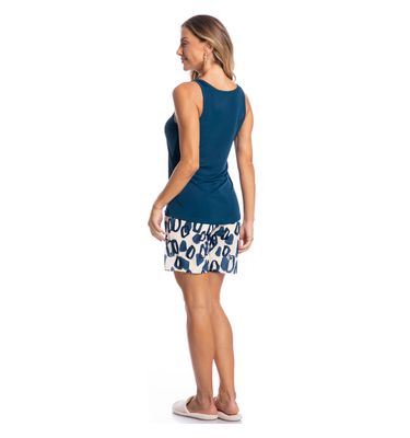 Pijama Feminino Shortão Regata Teresa - Imagem 4 - Mobile