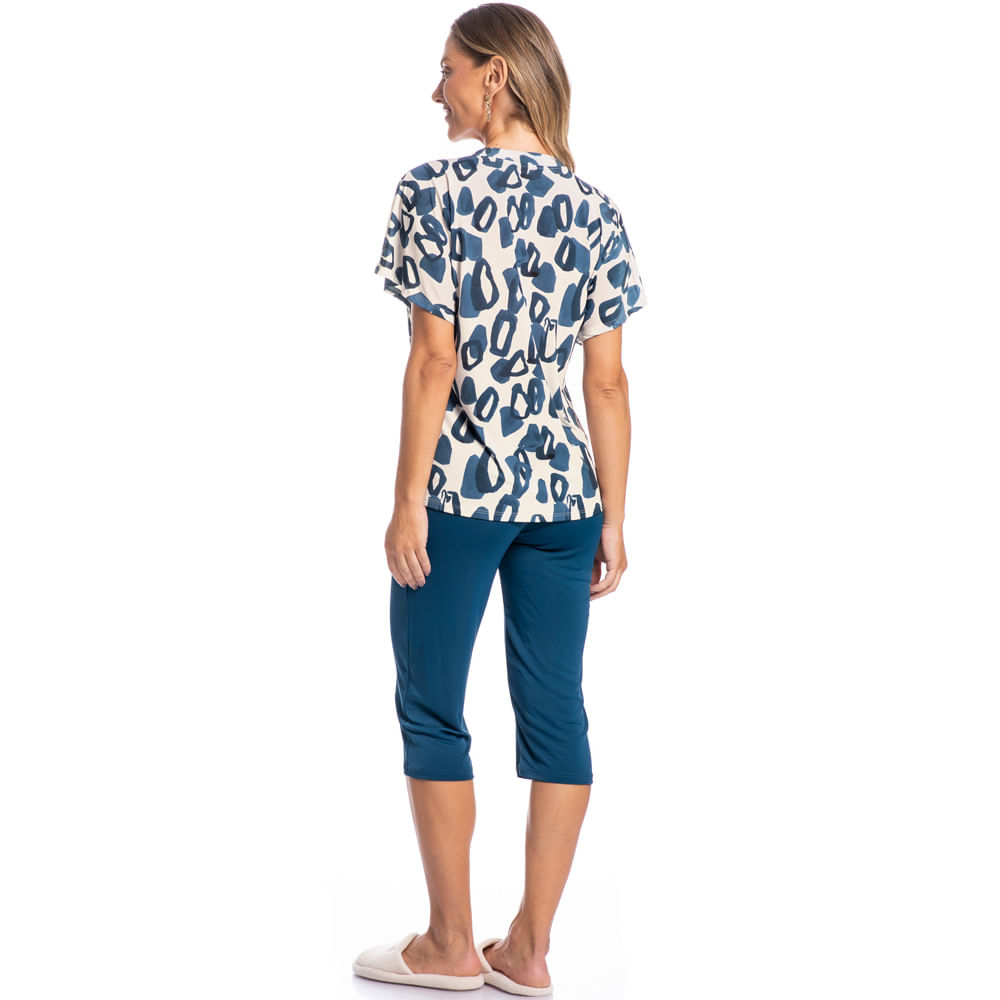 Pijama Feminino Pescador Teresa - Imagem 4 - Mobile