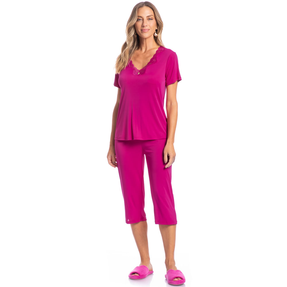 Pijama Feminino Pescador Eva - Imagem 3 - Mobile