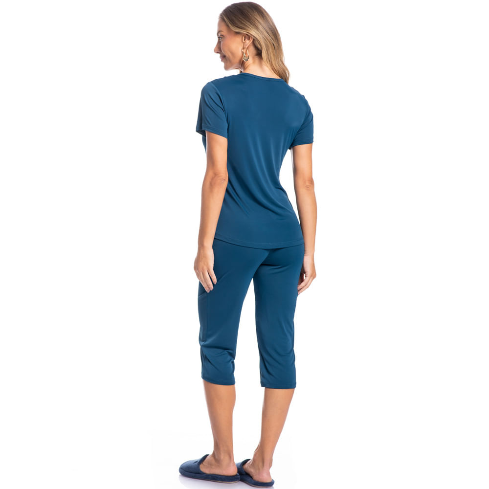 Pijama Feminino Pescador Eva - Imagem 4 - Mobile