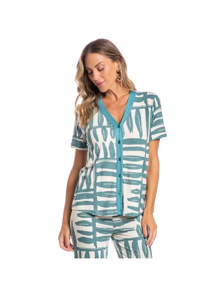 Pijama-Feminino-Pescador-Abotoado-Isabel-Riscos