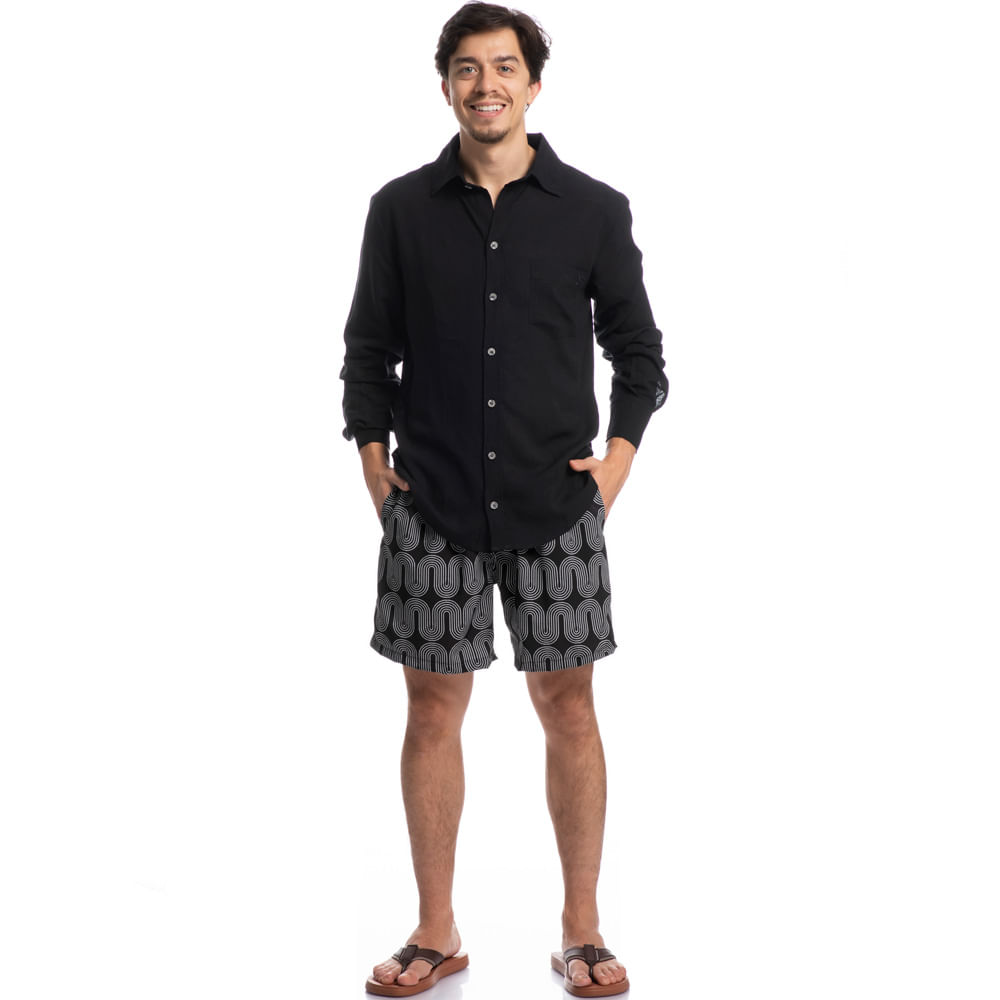 Camisa Masculina Maragogi Miguel Linho - Imagem 3 - Mobile