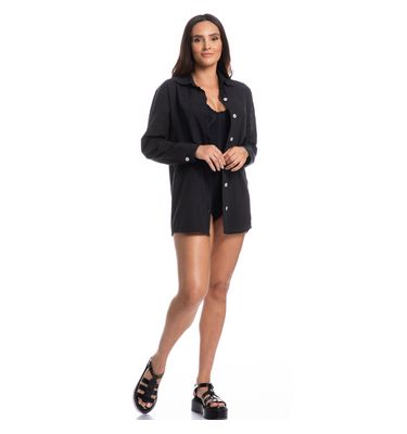Camisa Feminina Maragogi Elis Linho - Imagem 3 - Mobile