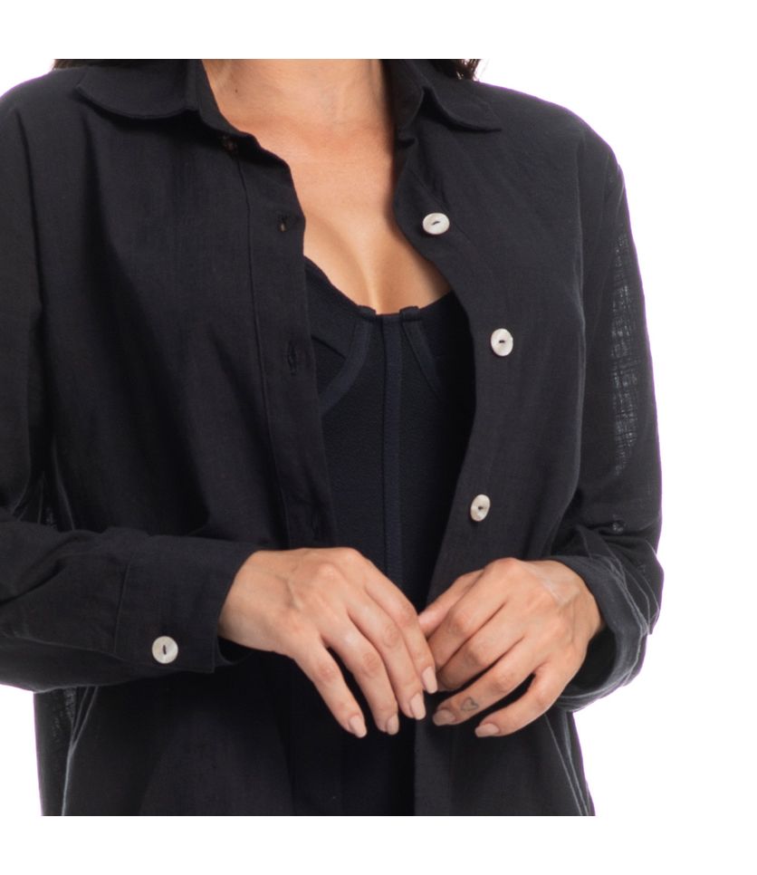 Camisa Feminina Maragogi Elis Linho - Imagem 5 - Desktop