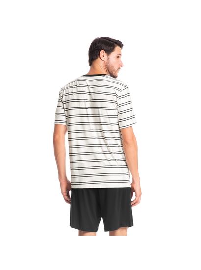 Pijama Masculino Curto Listrado José Tombini - Imagem 2 - Desktop