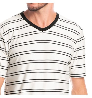 Pijama Masculino Curto Listrado José Tombini - Imagem 5 - Mobile