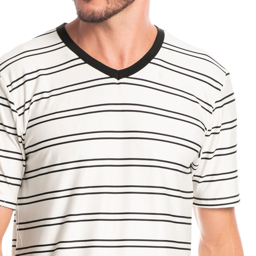 Pijama Masculino Curto Listrado José Tombini - Imagem 5 - Mobile