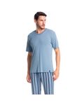 Pijama-Masculino-Longo-Manga-Curta-Estampado-Clovis-Tombini-