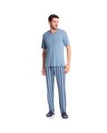 Pijama-Masculino-Longo-Manga-Curta-Estampado-Clovis-Tombini-