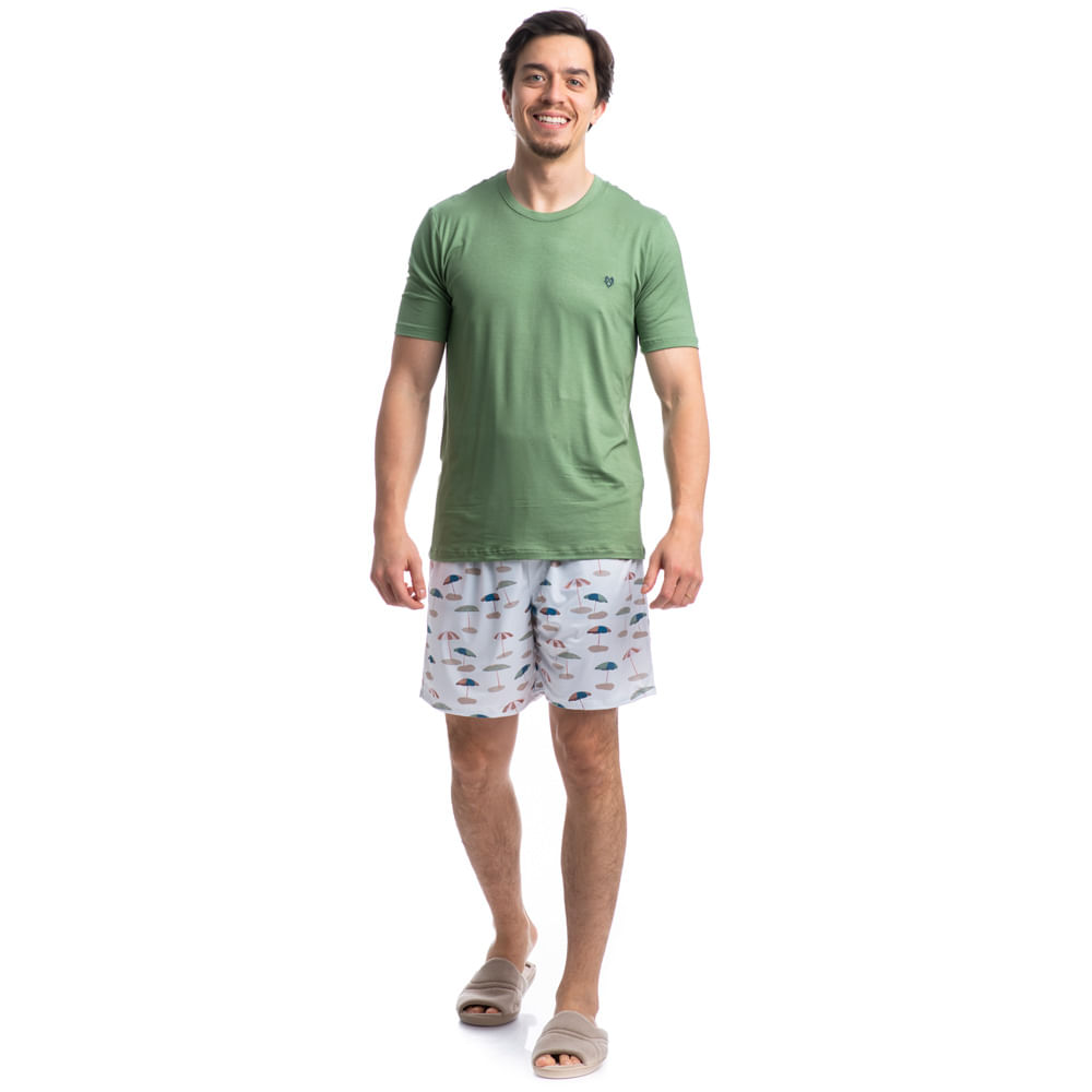 Pijama Masculino Curto Brisa - Imagem 3 - Mobile