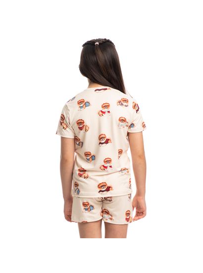 Pijama Infantil Unissex Curto Jolly - Imagem 2 - Desktop