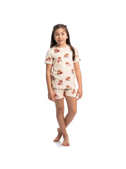 Pijama Infantil Unissex Curto Jolly - Imagem 3 - Desktop