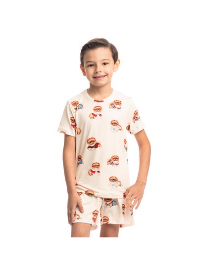 Pijama Infantil Unissex Curto Jolly - Imagem 6 - Desktop