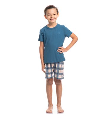 Pijama Masculino Infantil Curto Jolly - Imagem 3 - Mobile