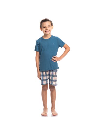 Pijama Masculino Infantil Curto Jolly - Imagem 3 - Desktop