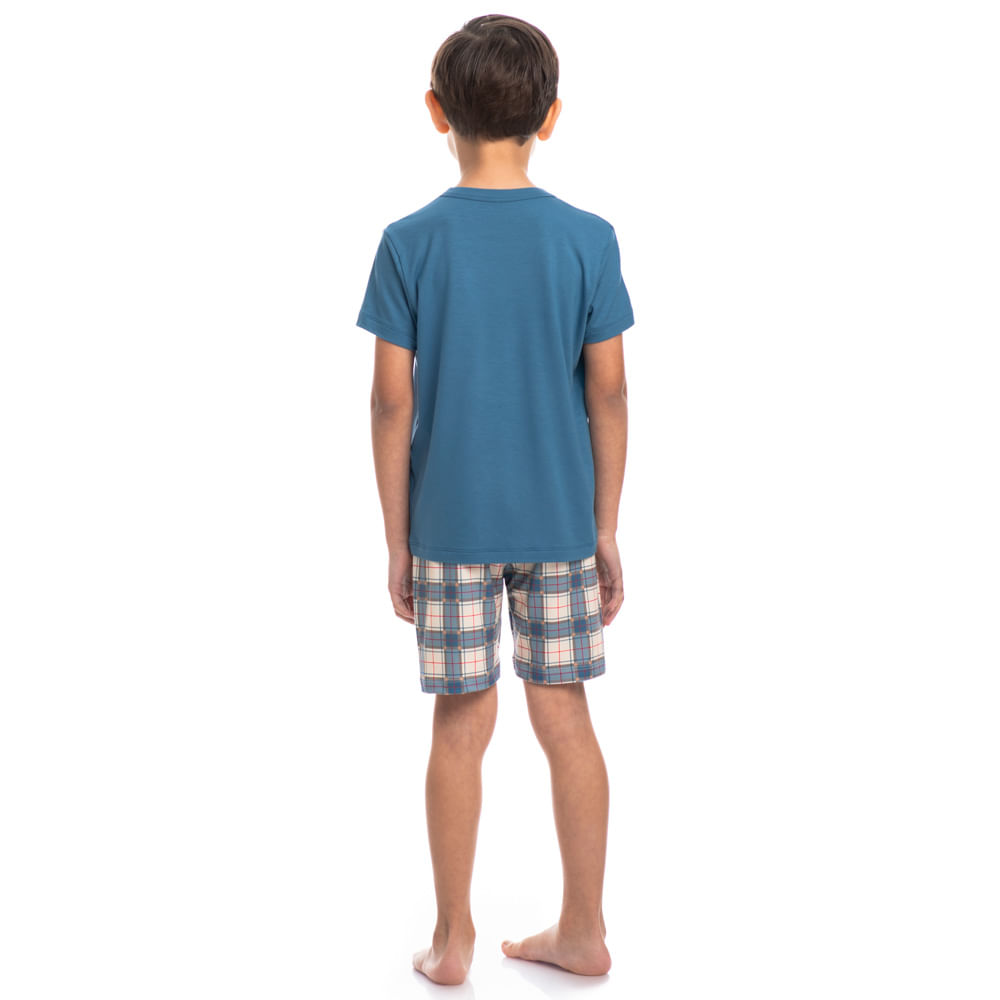Pijama Masculino Infantil Curto Jolly - Imagem 4 - Mobile