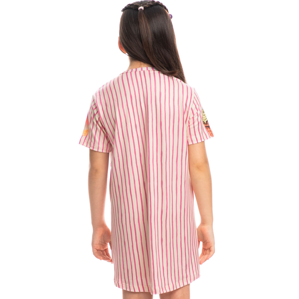 Camisão Infantil Curto Ice Cream Branco - Imagem 2
