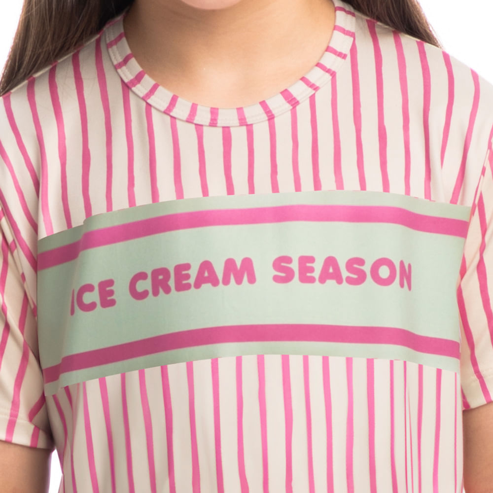Camisão Infantil Curto Ice Cream - Imagem 5 - Mobile