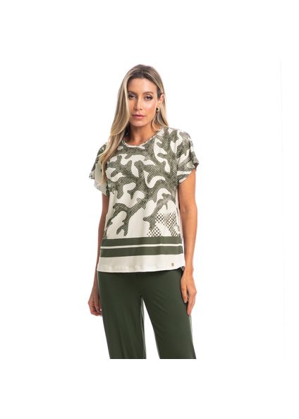 Pijama Feminino Pescador Ana Verde - Imagem 1