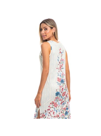 Vestido Melissa Midi Regata Azul - Imagem 2 - Desktop