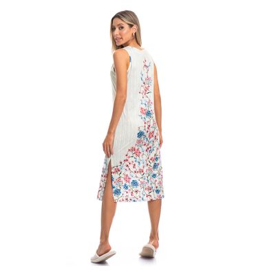 Vestido Melissa Midi Regata Azul - Imagem 4 - Mobile
