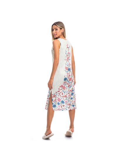 Vestido Melissa Midi Regata Azul - Imagem 4 - Desktop