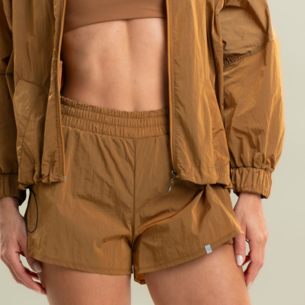 Shorts Duplo Transpassado Com Bolso Hazel Vivame - Imagem 5 - Mobile