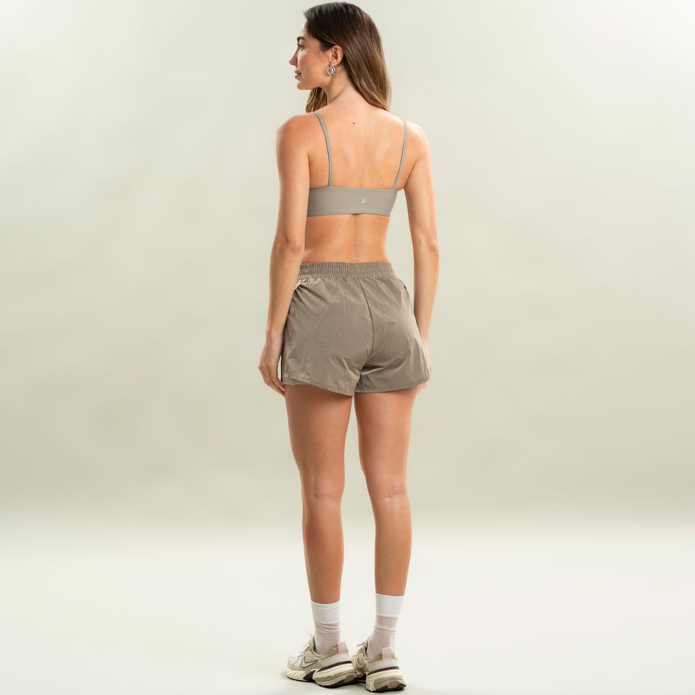 Shorts Duplo Transpassado Com Bolso Hazel Vivame - Imagem 4 - Mobile