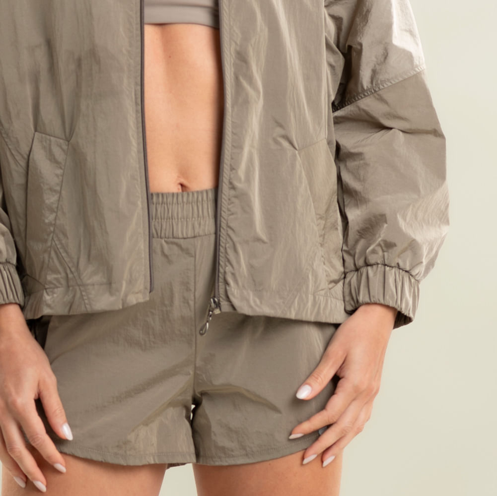 Shorts Duplo Transpassado Com Bolso Hazel Vivame - Imagem 5 - Mobile