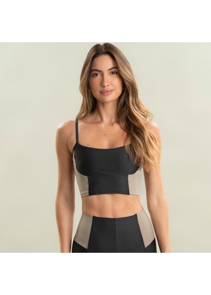 Top Corset Vivame Preto - Imagem 1