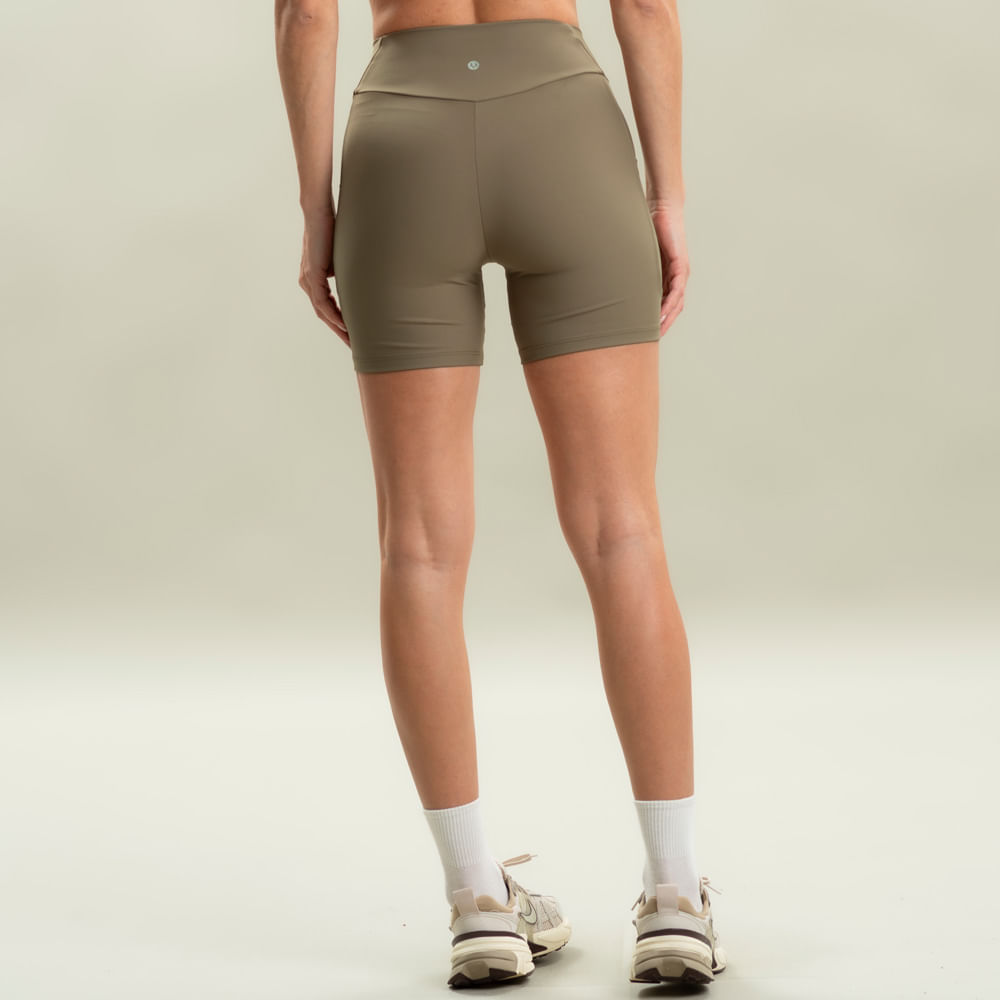 Shorts Médio Comfort Shape Com 2 Bolsos Olive Vivame Verde - Imagem 2
