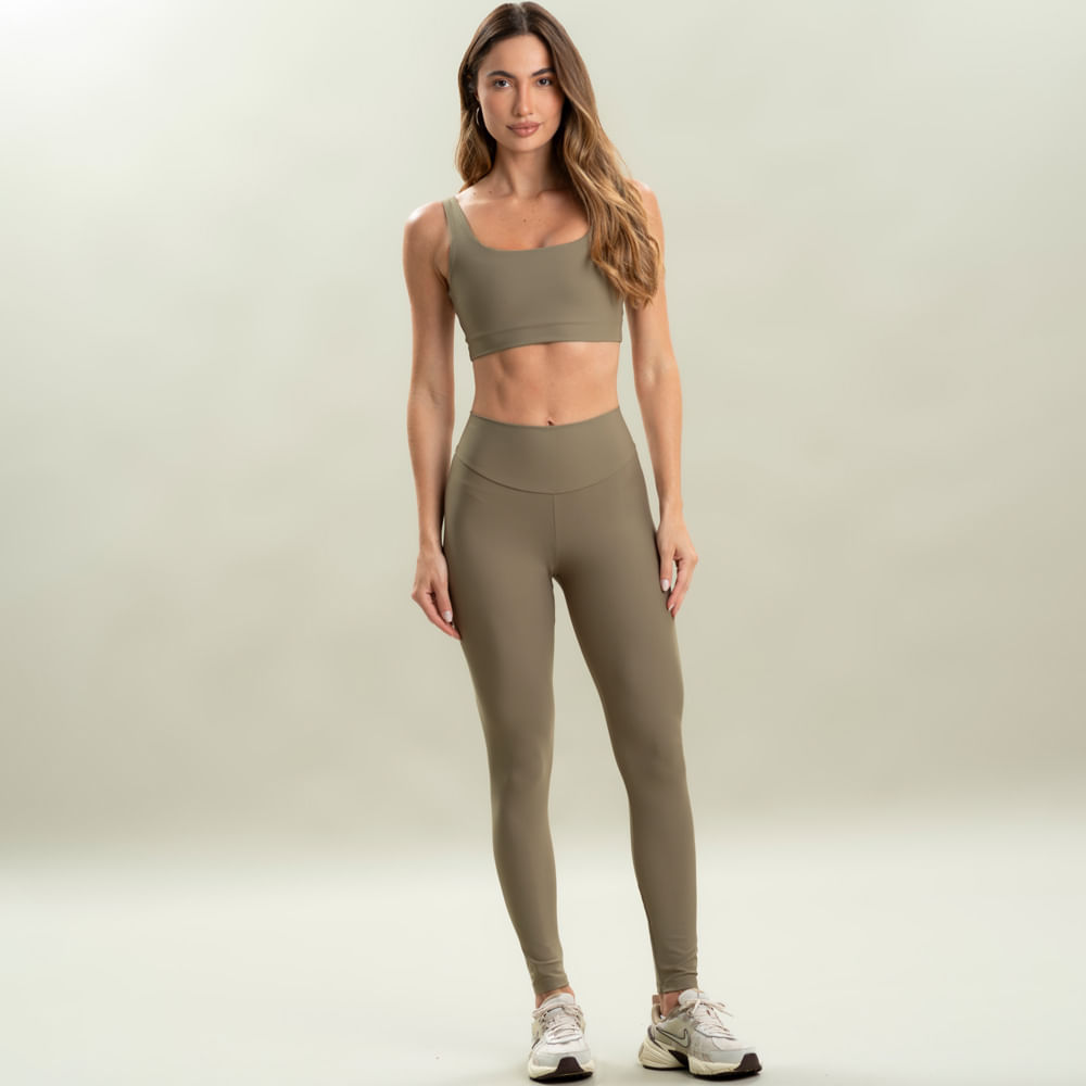 Calça Legging Comfort Shape Olive Vivame - Imagem 3 - Mobile