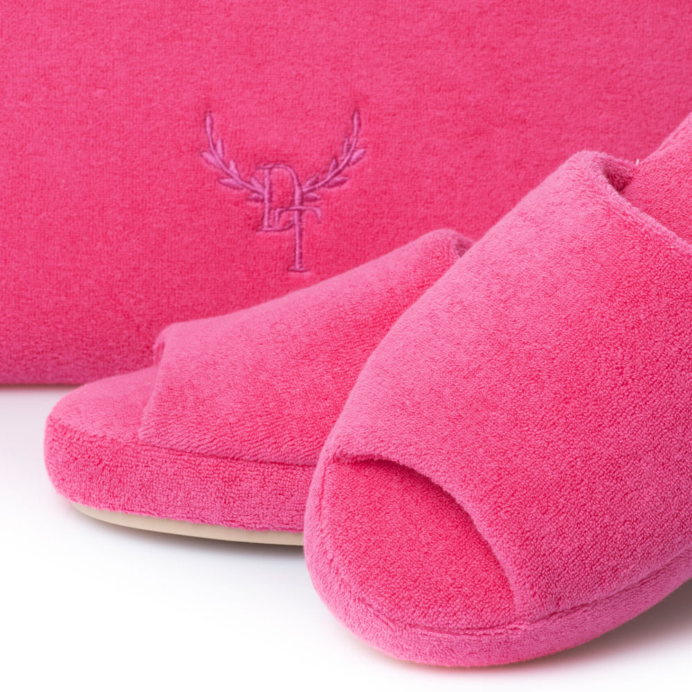 Kit Chinelo Com Necessaire Easy Rosa - Imagem 2