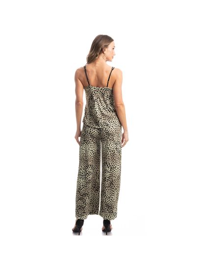 Pijama Pantacourt Com Renda Onça - Imagem 4 - Desktop