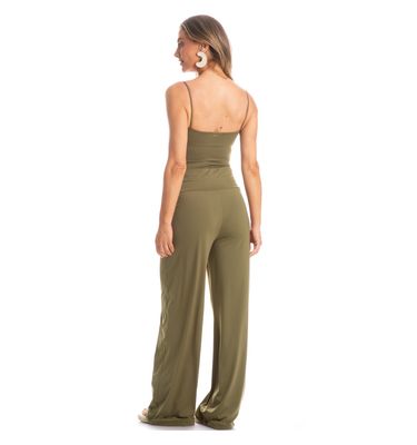 Calça Feminina Com Cós Frontal Franzido Málaga - Imagem 4 - Mobile