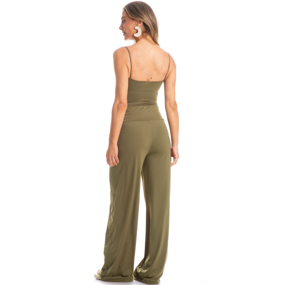 Calça Feminina Com Cós Frontal Franzido Málaga - Imagem 4 - Mobile
