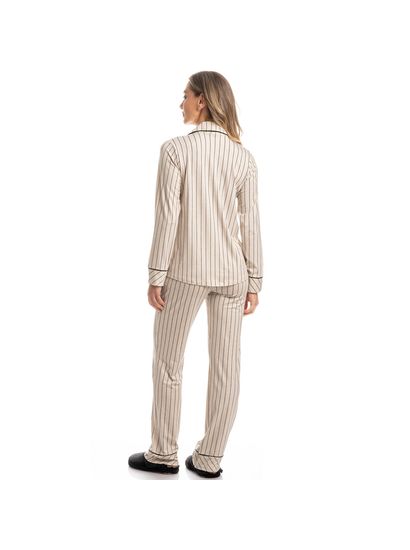 Pijama Feminino Longo Americano Conexão - Imagem 4 - Desktop